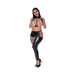 Magic Silk Liquid Onyx Open Vest & Leggings Black Queen - SexToy.com