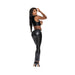 Magic Silk Liquid Onyx Open Vest & Leggings Black S/m - SexToy.com