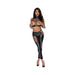 Magic Silk Liquid Onyx Open Vest & Leggings Black S/m - SexToy.com