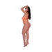 Magic Silk Rude Awakening Strappy Teddy Neon Orange Queen Size - SexToy.com