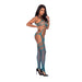 Magic Silk Seamless Bandeau Top Catsuit With Toe Loops Teal O/s - SexToy.com