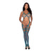 Magic Silk Seamless Bandeau Top Catsuit With Toe Loops Teal O/s - SexToy.com