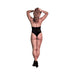 Magic Silk Seamless Seamless Halter Teddy Black Os - SexToy.com