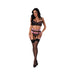 Magic Silk Sensual Desires Demi Bra, Gartered Cincher And Thong Set Mauve L/xl - SexToy.com