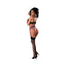 Magic Silk Sensual Desires Demi Bra, Gartered Cincher And Thong Set Mauve L/xl - SexToy.com