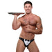 Maitre D Thong - One Size - Black - SexToy.com