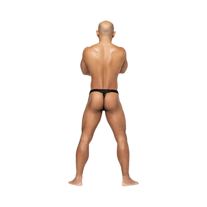 Male Power Heart Breaker Micro Thong V Black L/xl - SexToy.com