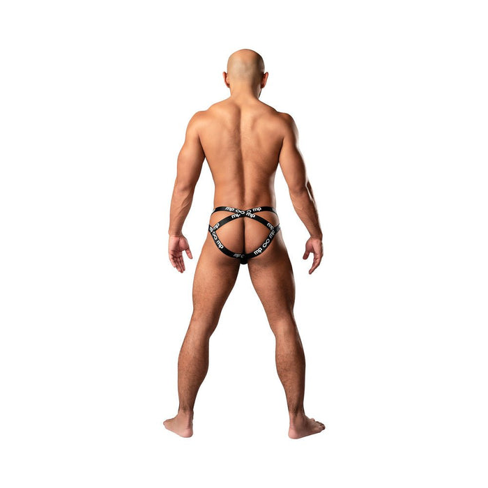 Male Power Infinite Comfort Amplifying Strappy Jock Black S/m - SexToy.com