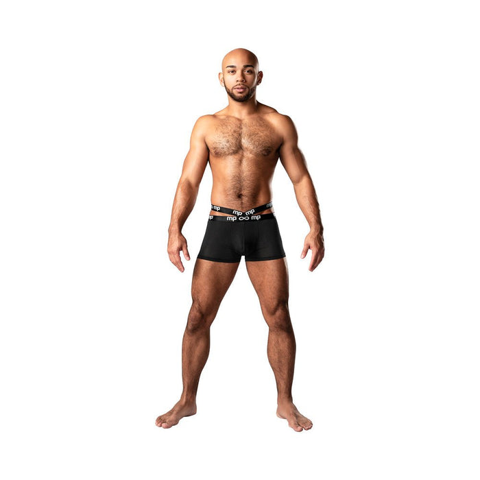 Male Power Infinite Comfort Amplifying Strappy Pouch Short Black M - SexToy.com