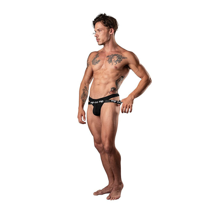 Male Power Infinite Comfort Amplifying Strappy Thong Black L/xl - SexToy.com