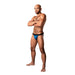 Male Power Kaleidickscope Strappy Ring Jock Sky Blue L/xl - SexToy.com