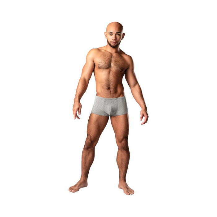 Male Power Labyrinth Mini Short Grey Weave L - SexToy.com