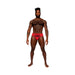 Male Power Sassy Lace Bikini Solid Pouch Red S - SexToy.com