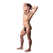 Male Power Show Stopper Posing Strap Silver Mesh Dot O/s - SexToy.com