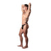 Male Power Show Stopper Thong Silver Mesh Dot S/m - SexToy.com