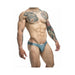 Malebasics Justin + Simon Classic Bikini Metal Green L - SexToy.com