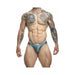 Malebasics Justin + Simon Classic Bikini Metal Green L - SexToy.com