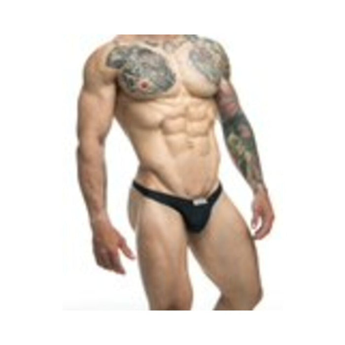 Malebasics Justin + Simon Classic Tanga Black S - SexToy.com