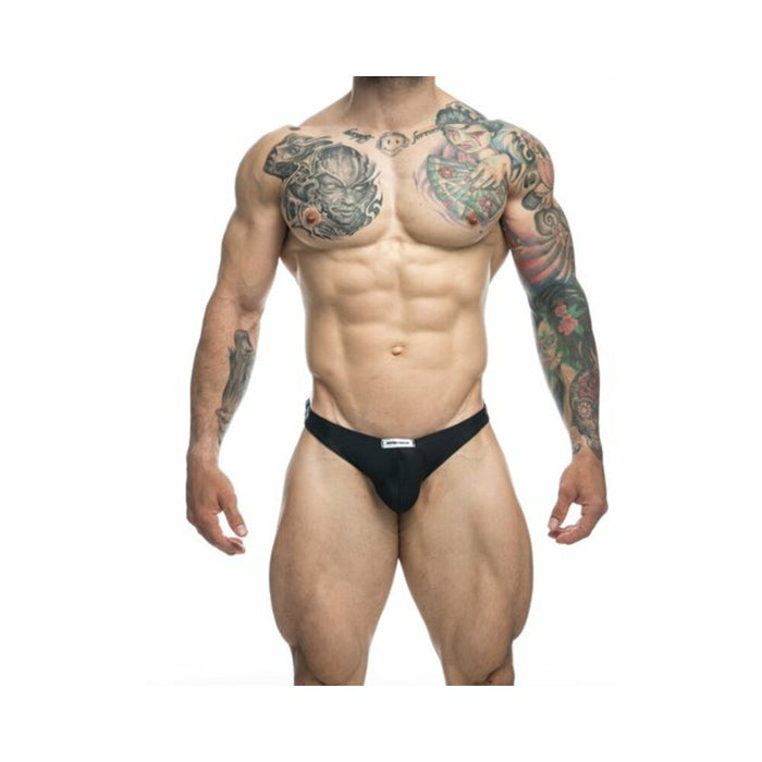 Malebasics Justin + Simon Classic Tanga Black S - SexToy.com