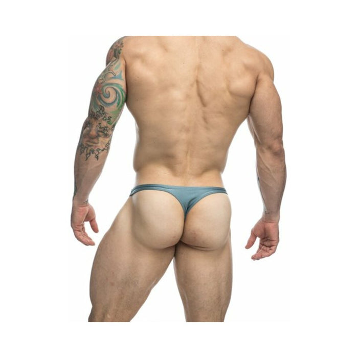 Malebasics Justin + Simon Classic Tanga Metal Green 2xl - SexToy.com