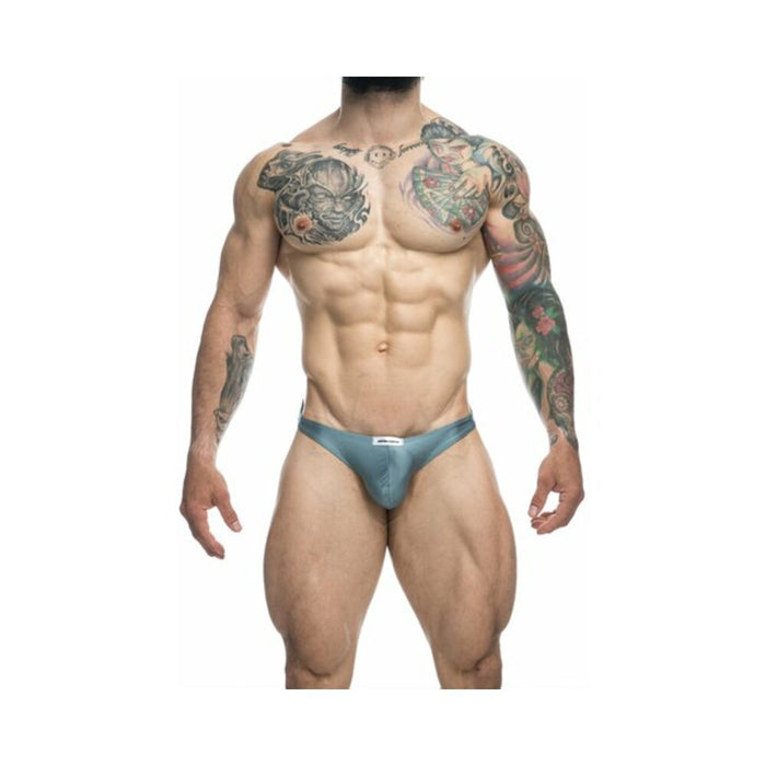 Malebasics Justin + Simon Classic Tanga Metal Green 2xl - SexToy.com