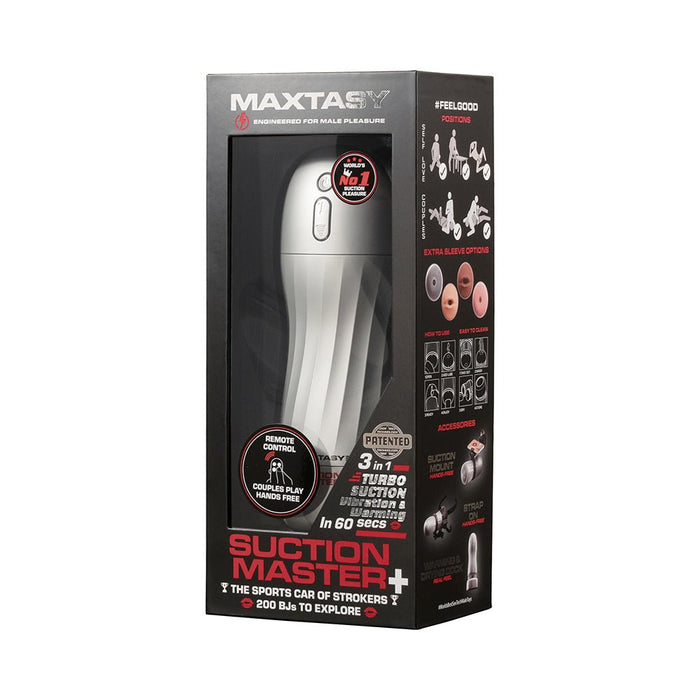 Maxtasy Suction Master Standard With Remote Clear Plus - SexToy.com