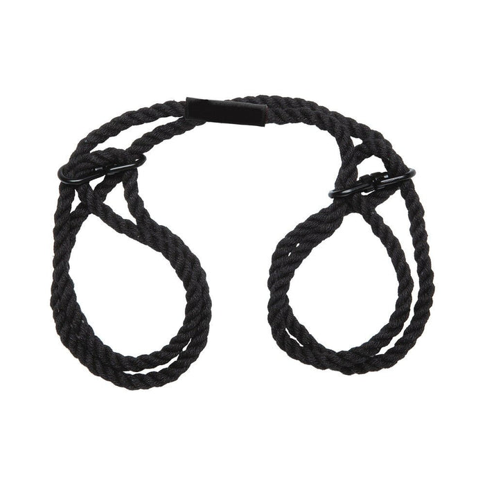 Merci Bind&tie 6mm Hemp Wrist/ankle Cuffs Black - SexToy.com