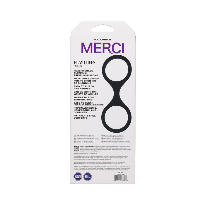 Merci Play Cuffs Black - SexToy.com