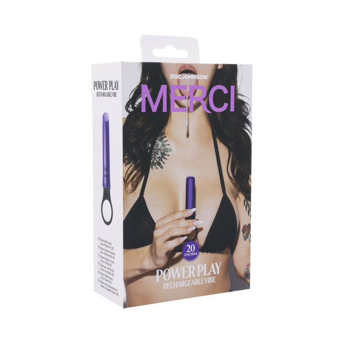 Merci Power Play With Silicone Grip Ring Violet - SexToy.com