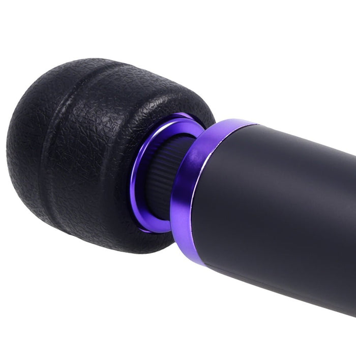 Merci Power Wand Ultra - powerful Silicone Wand Massager Black Violet - SexToy.com