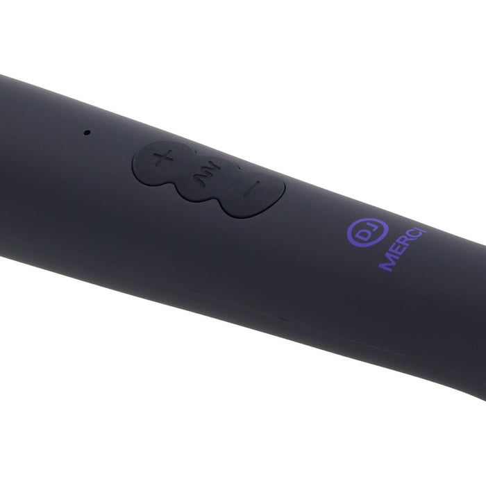 Merci Rechargeable Power Wand Ultra - powerful Silicone Wand Massager Black Violet - SexToy.com