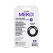 Merci Silicone Covered Metal Cock Ring 35mm Black - SexToy.com