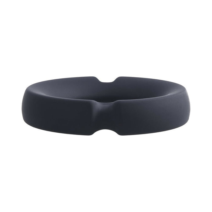 Merci Silicone Covered Metal Cock Ring 45mm Black - SexToy.com