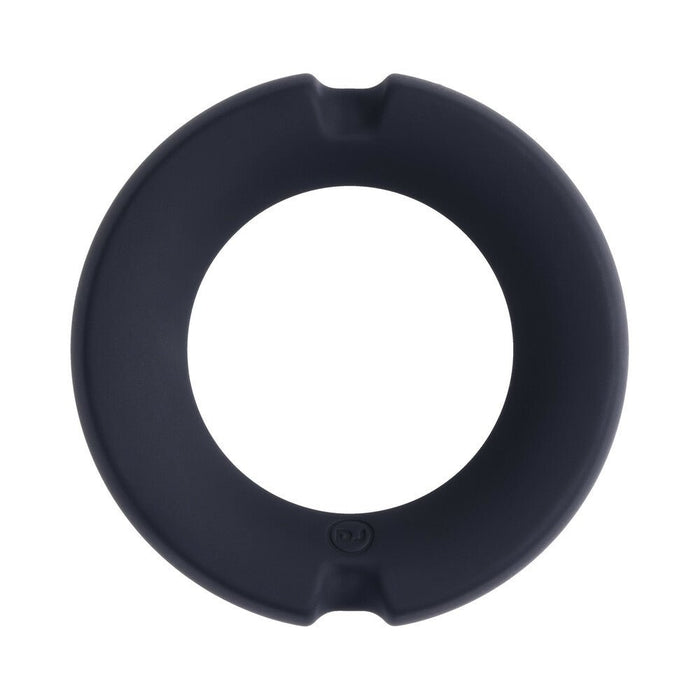 Merci Silicone Covered Metal Cock Ring 50mm Black - SexToy.com