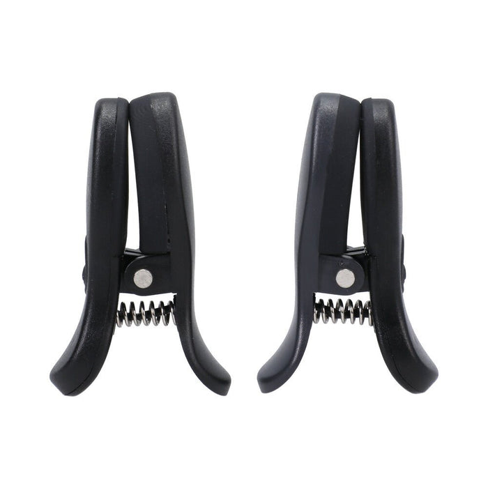 Merci Vibro Grippers Vibrating Nipple Clamps Rechargeable With Case Black - SexToy.com