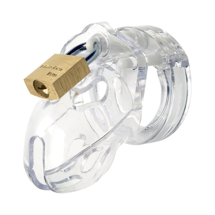 Mr. Stubb 1.75 Chastity Cage Kit Clear " - SexToy.com