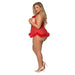 MS Marabou Baby Doll Set Red Queen - SexToy.com