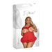 MS Marabou Baby Doll Set Red Queen - SexToy.com