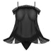 MS Ruffled Baby Doll & Thong Blk S/M - SexToy.com