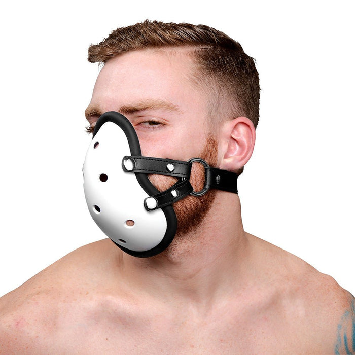 Musk Athletic Cup Muzzle White - SexToy.com