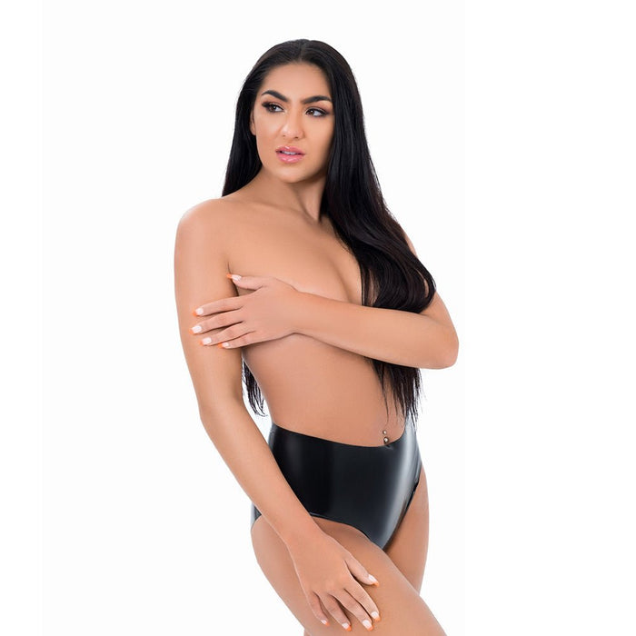 Myu Latex Crotchless Panties Sm Black - SexToy.com