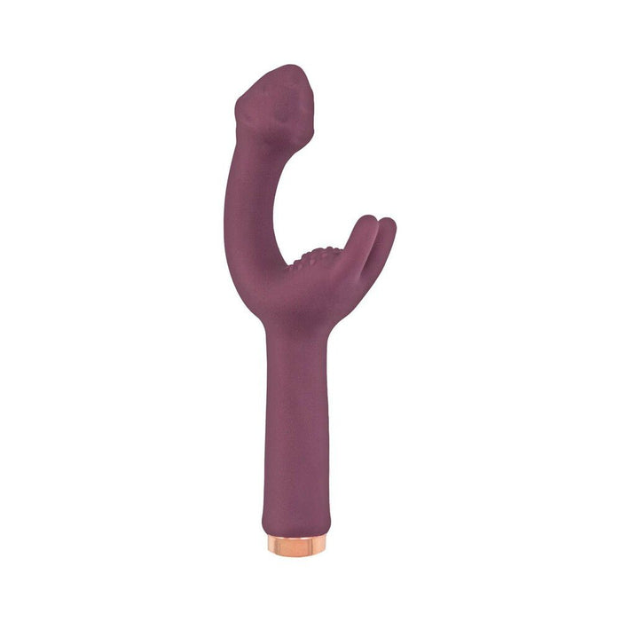 Nasstoys Mystique G - spot Rechargeable Silicone Dual Stimulation Vibrator Eggplant - SexToy.com