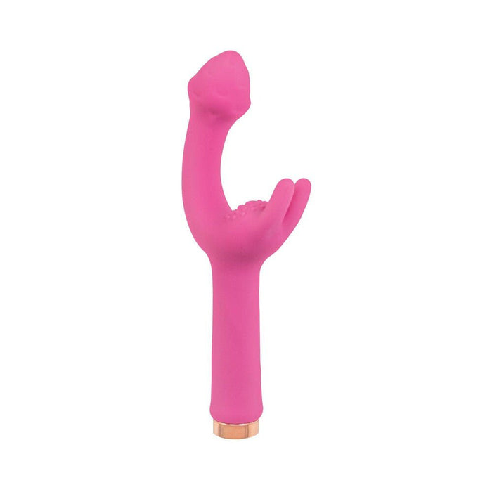 Nasstoys Mystique G - spot Rechargeable Silicone Dual Stimulation Vibrator Pink - SexToy.com