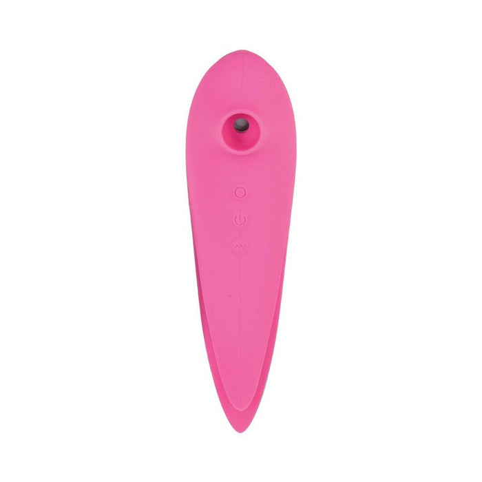 Nasstoys Mystique Suction Vibe Rechargeable Dual Ended Silicone Vibrator Pink - SexToy.com