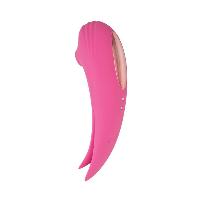 Nasstoys Mystique Suction Vibe Rechargeable Dual Ended Silicone Vibrator Pink - SexToy.com