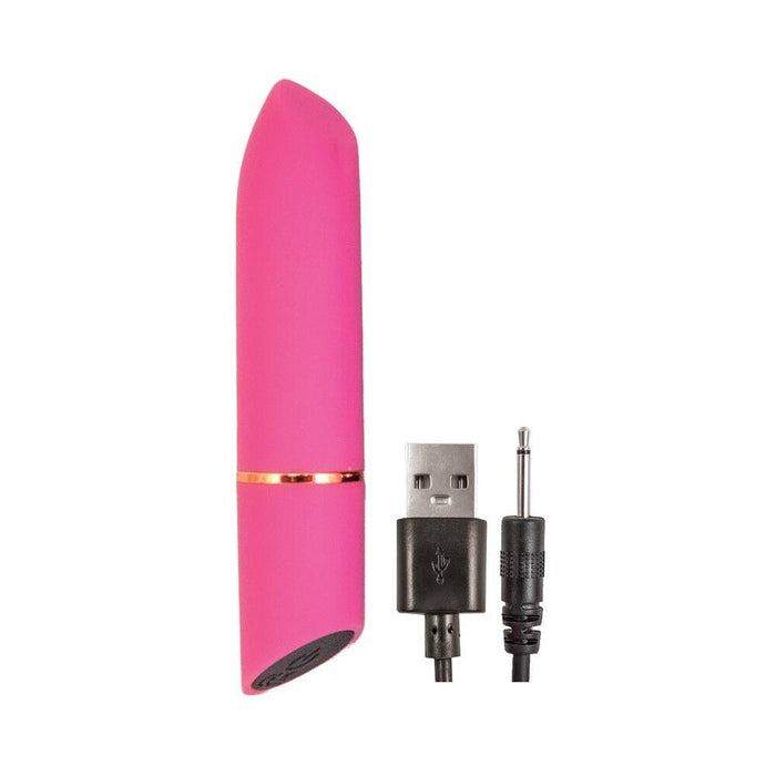 Nasstoys Mystique Vibe Rechargeable Silicone Bullet Vibrator Pink - SexToy.com