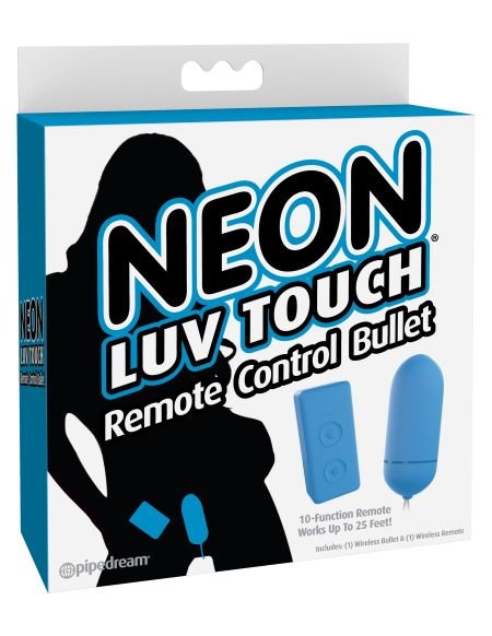 Neon Luv Touch Remote Bullet Blue - SexToy.com