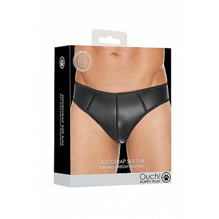 Neoprene Jockstrap Size S/m Black - SexToy.com