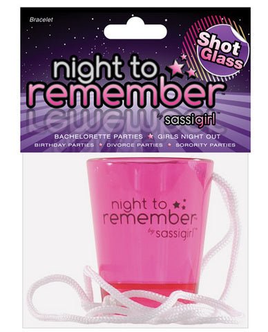 Night to remember shot glass necklace by sassi girl - SexToy.com