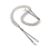 Nixie Pearl Drop Beaded Tweezer Nipple Clamps Silver - SexToy.com